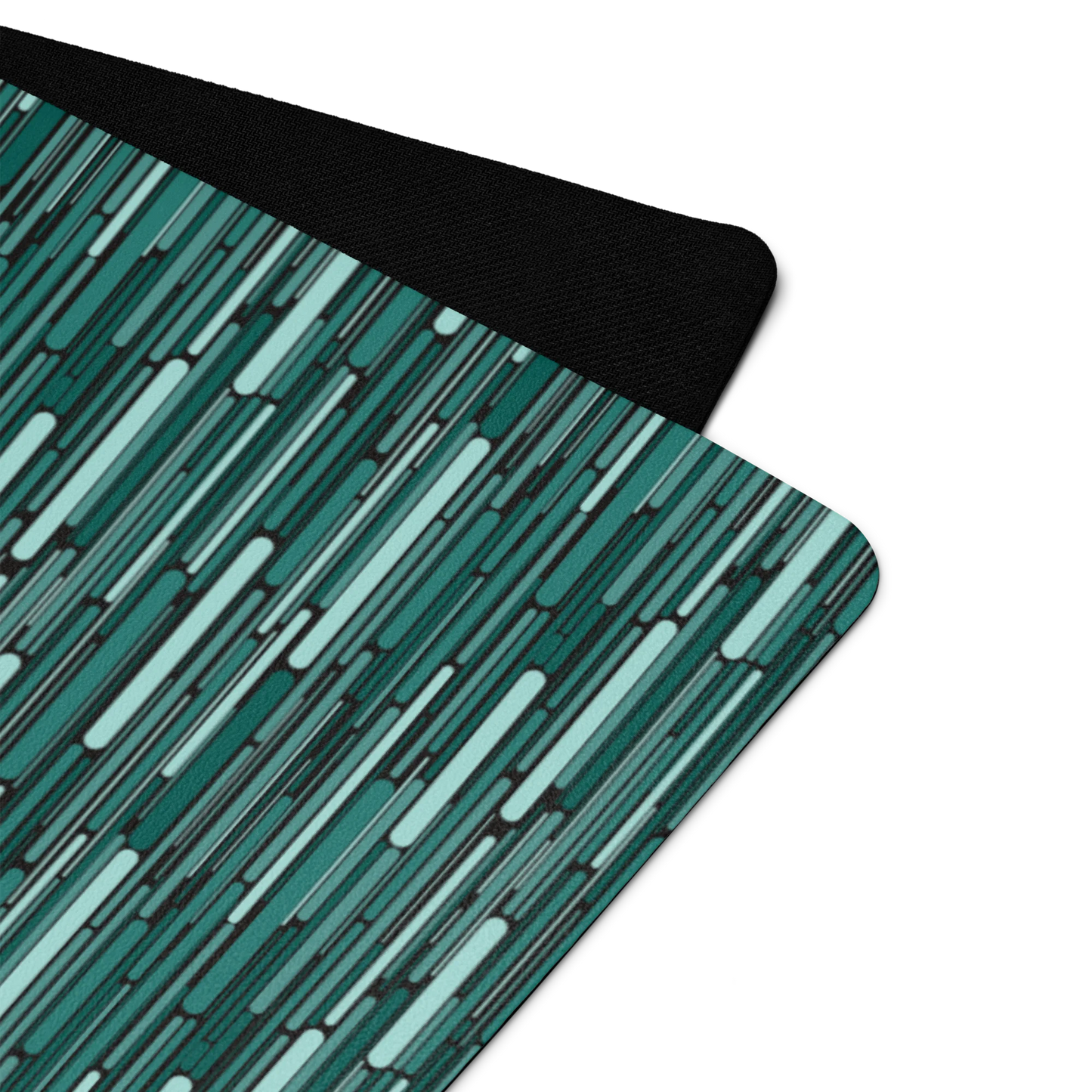 Green Rain Ornament Yoga Mat